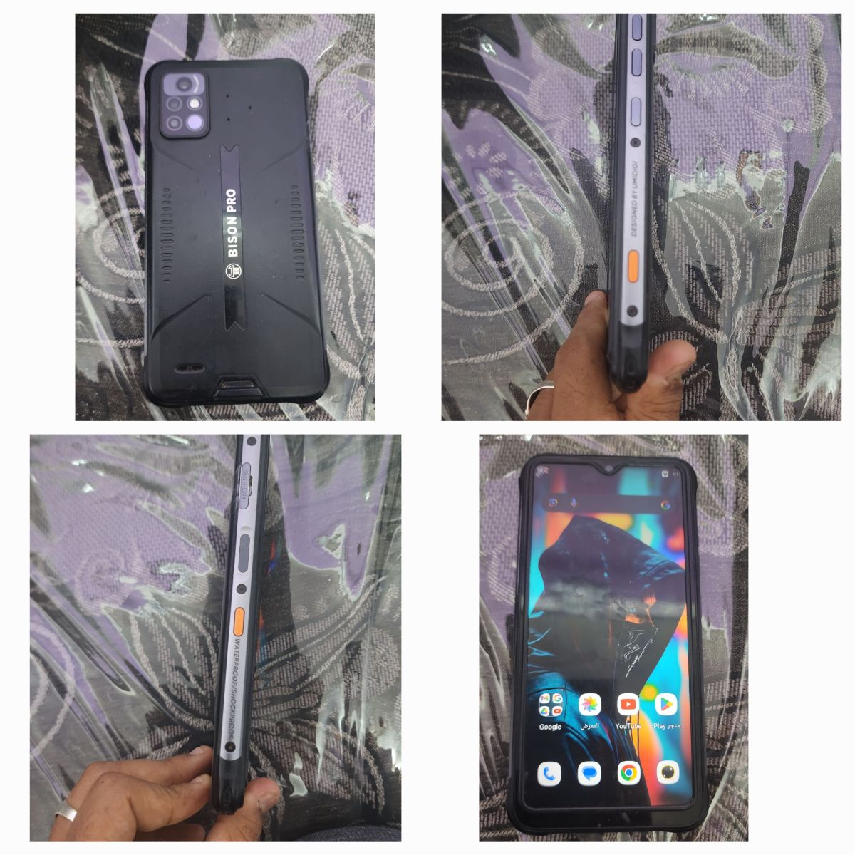 Téléphone Bison Pro, étanche et résistant, 128 Go