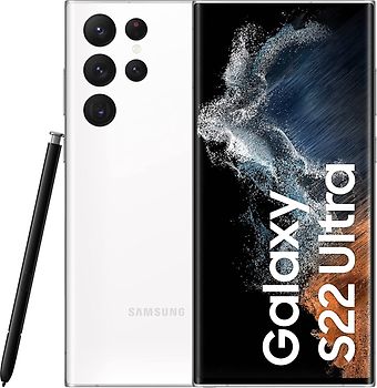Smartphone Samsung Galaxy S22 Ultra 128GB, 12GB RAM, Blanc - Comme neuf