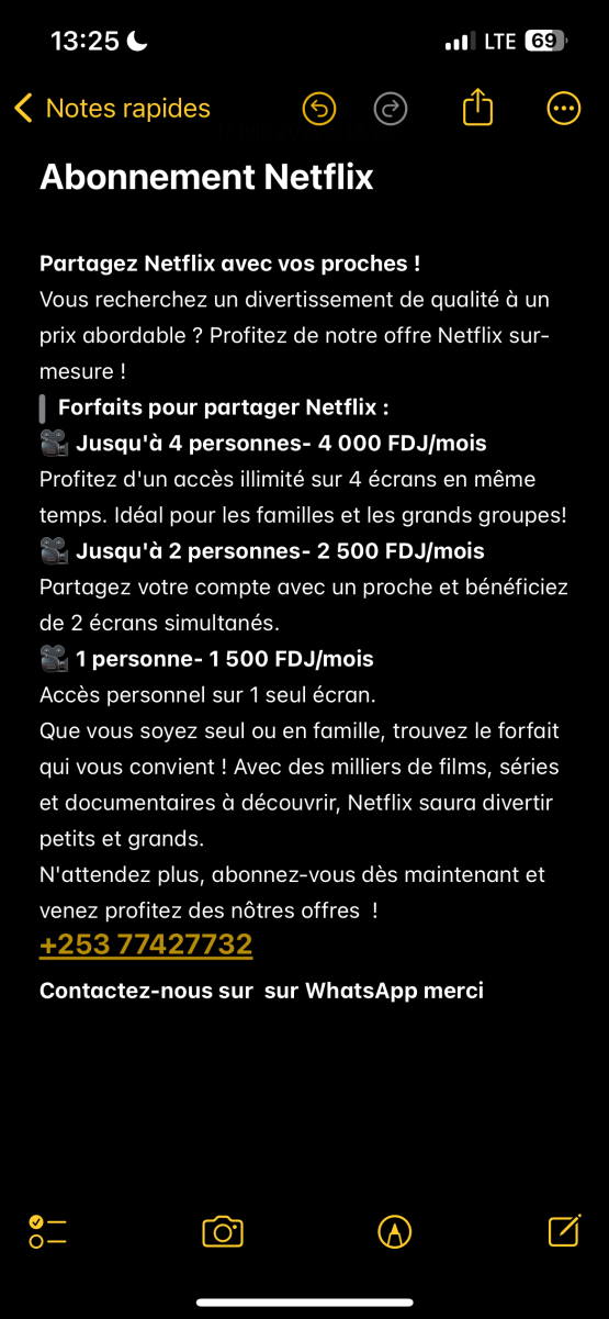 Abonnement netflix