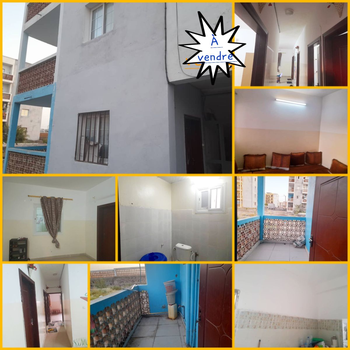 Maison F3 avec balcon et véranda, entièrement marbrée, disponible en location-vente