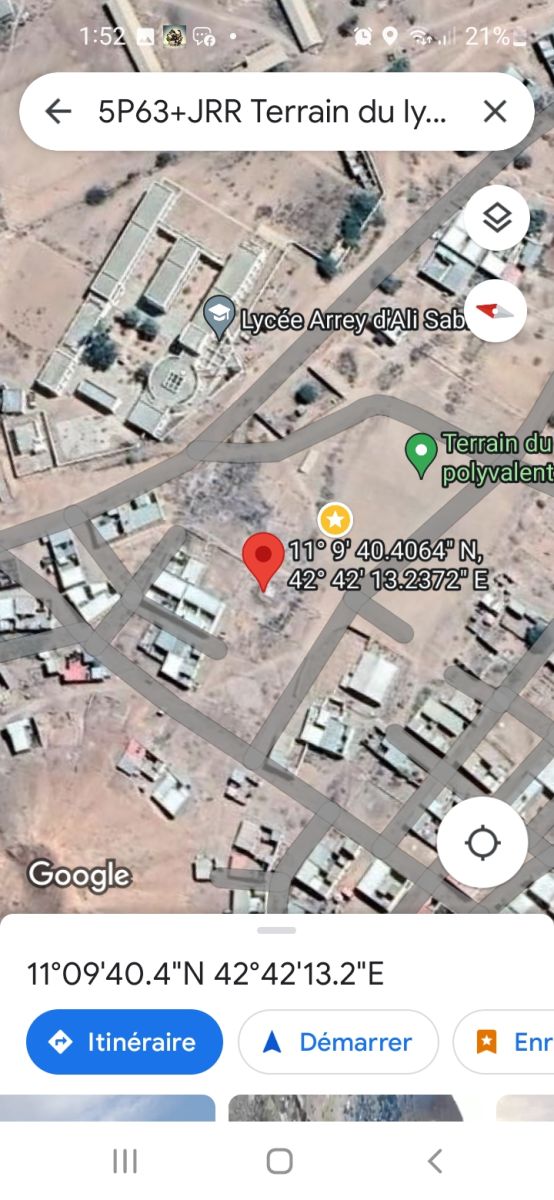 Parcelle de terrain près du lycée Arrey, 150m2 avec titre d\'occupation provisoire