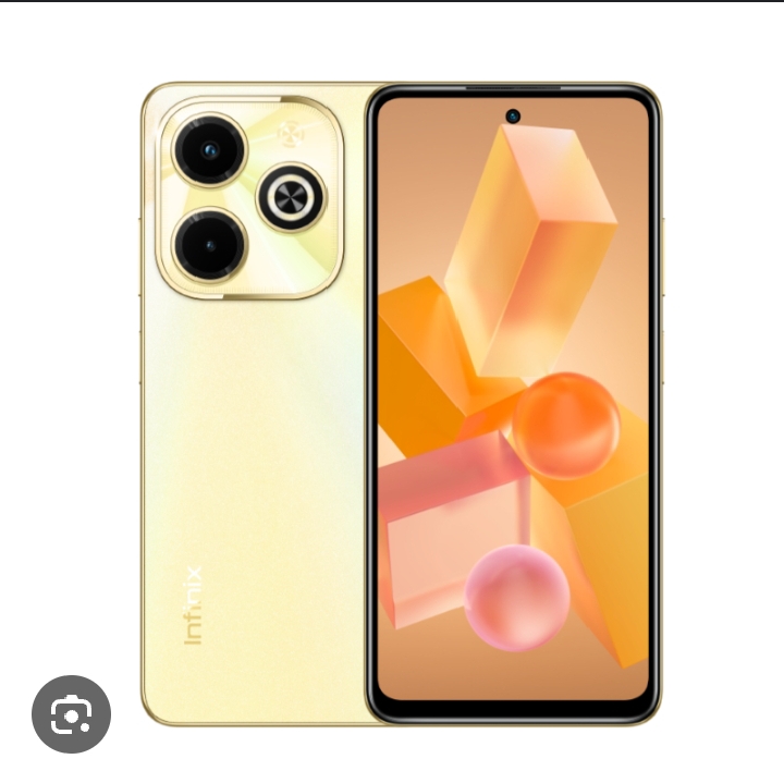Infinix Hot 40i - 128GB, 8GB RAM, couleur dorée, 3 mois d\'utilisation