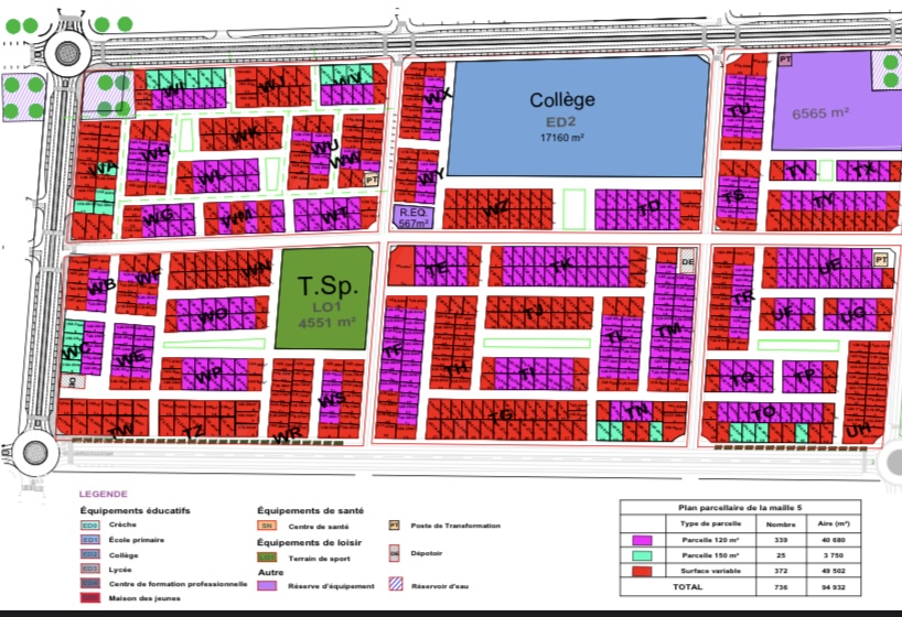 Terrain de 118 m2 avec titre foncier à Nassib - Zone viabilisée et bien située