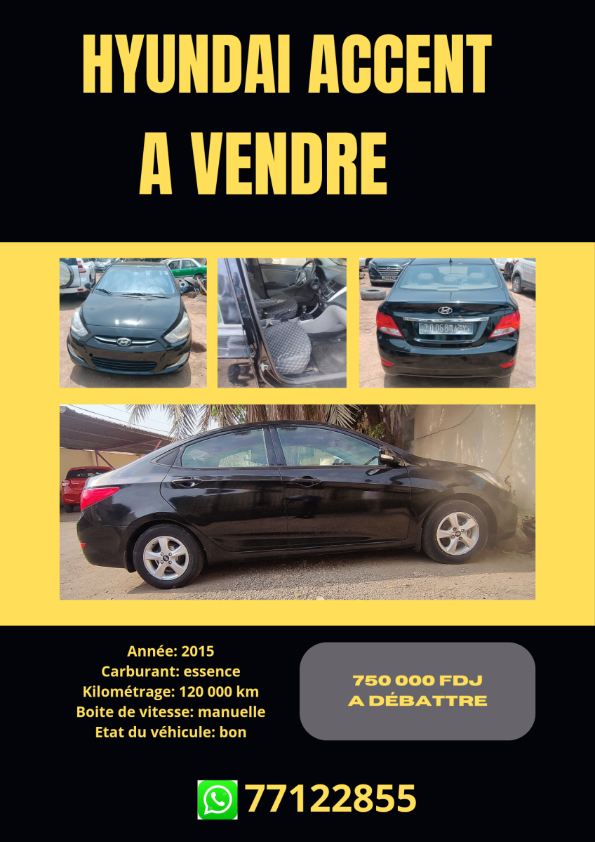Hyundai Accent 2015, essence, boîte manuelle