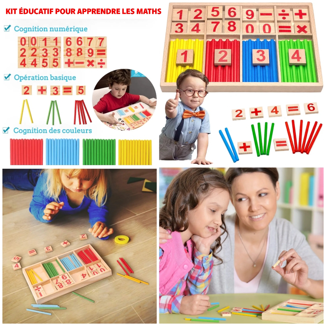 Kit éducatif pour apprendre les mathématiques aux enfants en s\'amusant