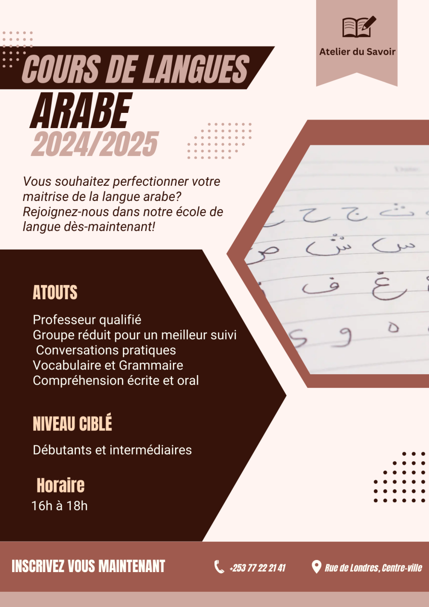 Cours d\'arabe pour tous niveaux - L\'Atelier du Savoir