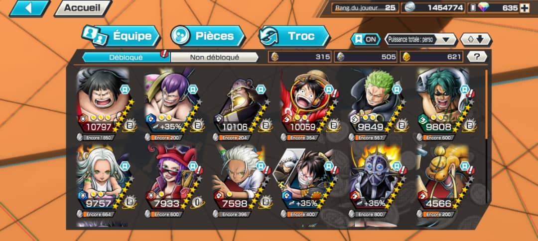 Vente d\'un compte MLBB, OBR et MLA