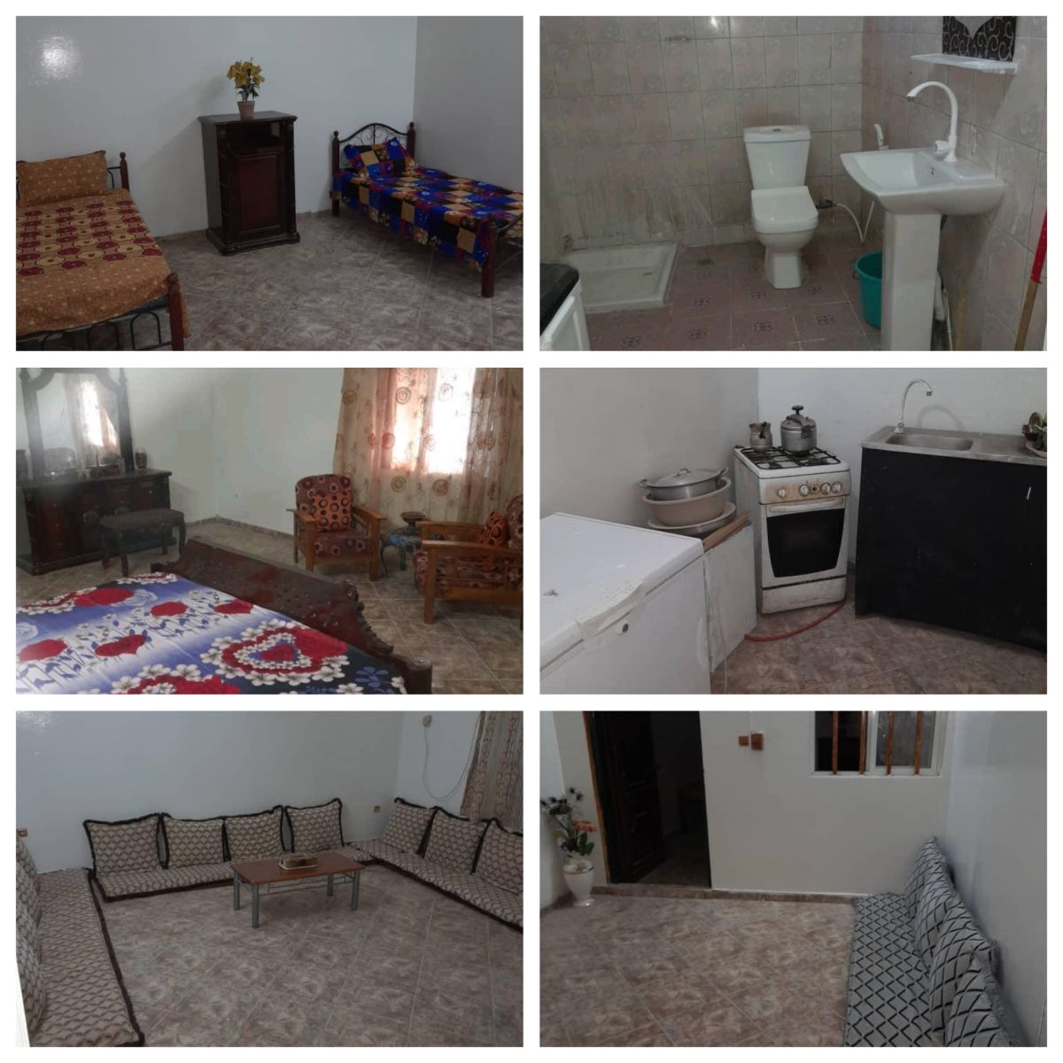 Villa meublée à Saoudi City, 3 étages avec véranda