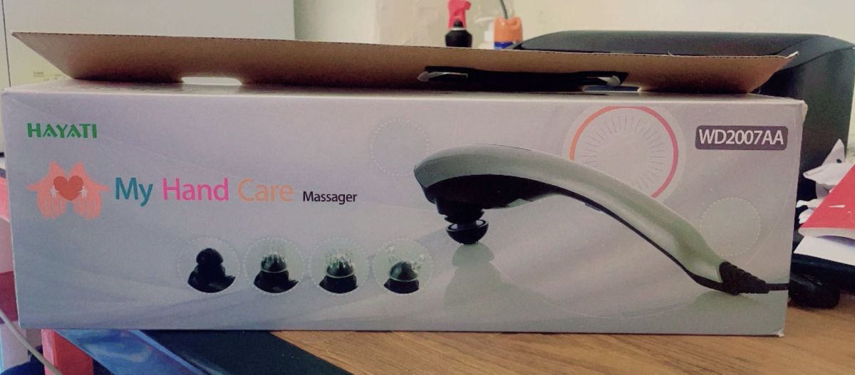 Appareil de massage à percussion Hayati pour soulager les douleurs du dos