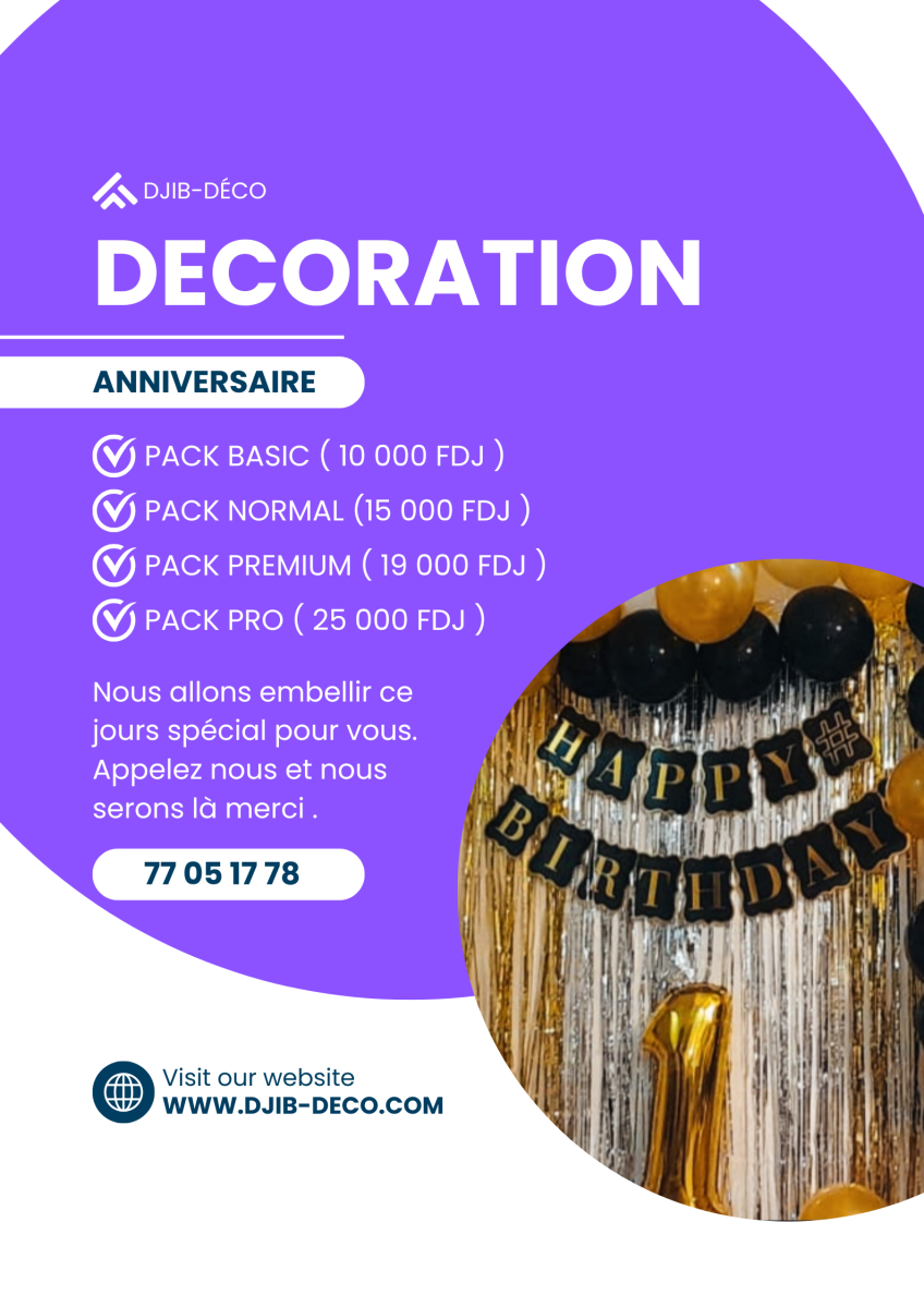 Décoration d\'anniversaire - Embellissez votre journée spéciale!