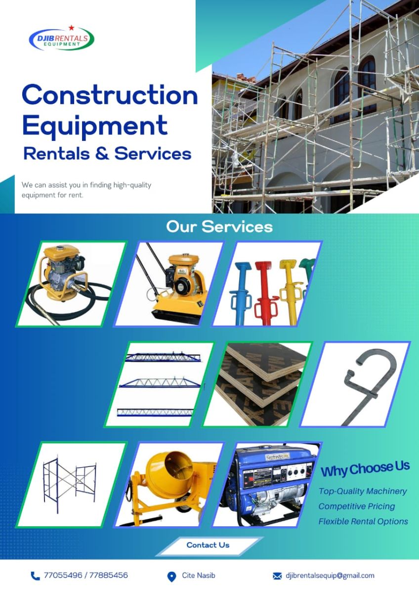 Location de matériaux de construction pour vos projets