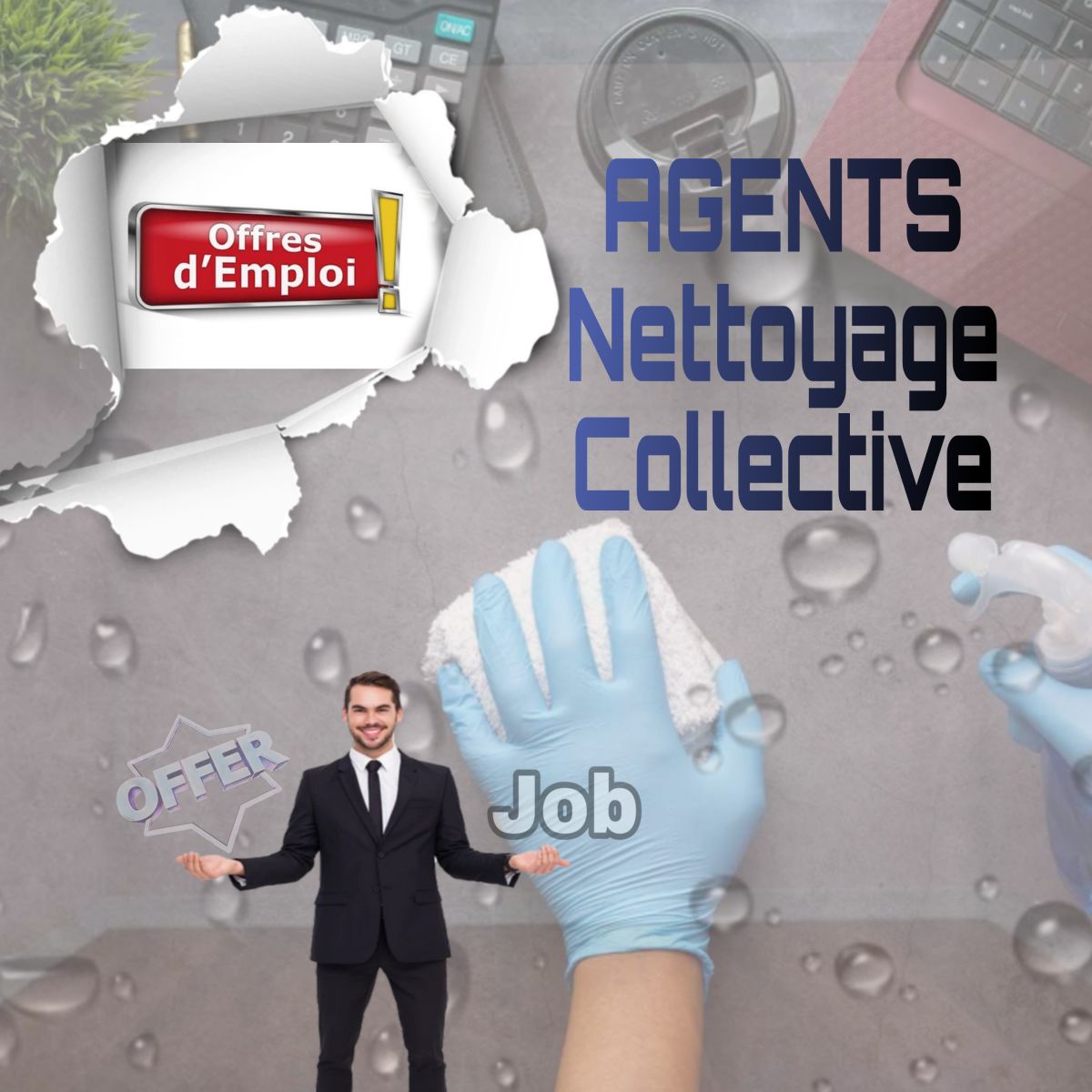 Opportunités d\'emploi dans le secteur du nettoyage collectif