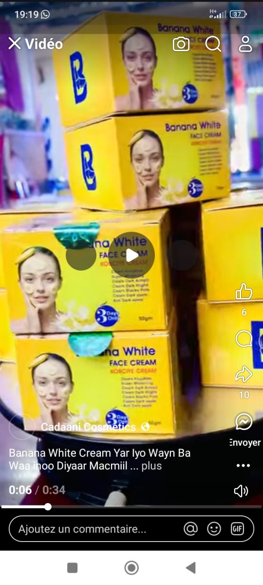 Crème spéciale pour blanchir le visage en seulement 3 jours