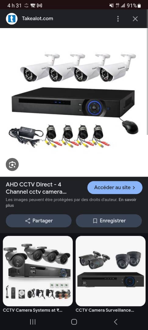 Caméras de surveillance neuves, à prix négociable