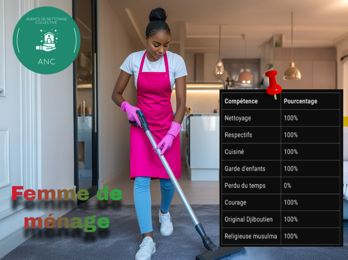 Service de nettoyage professionnel avec des femmes de ménage qualifiées et motivées