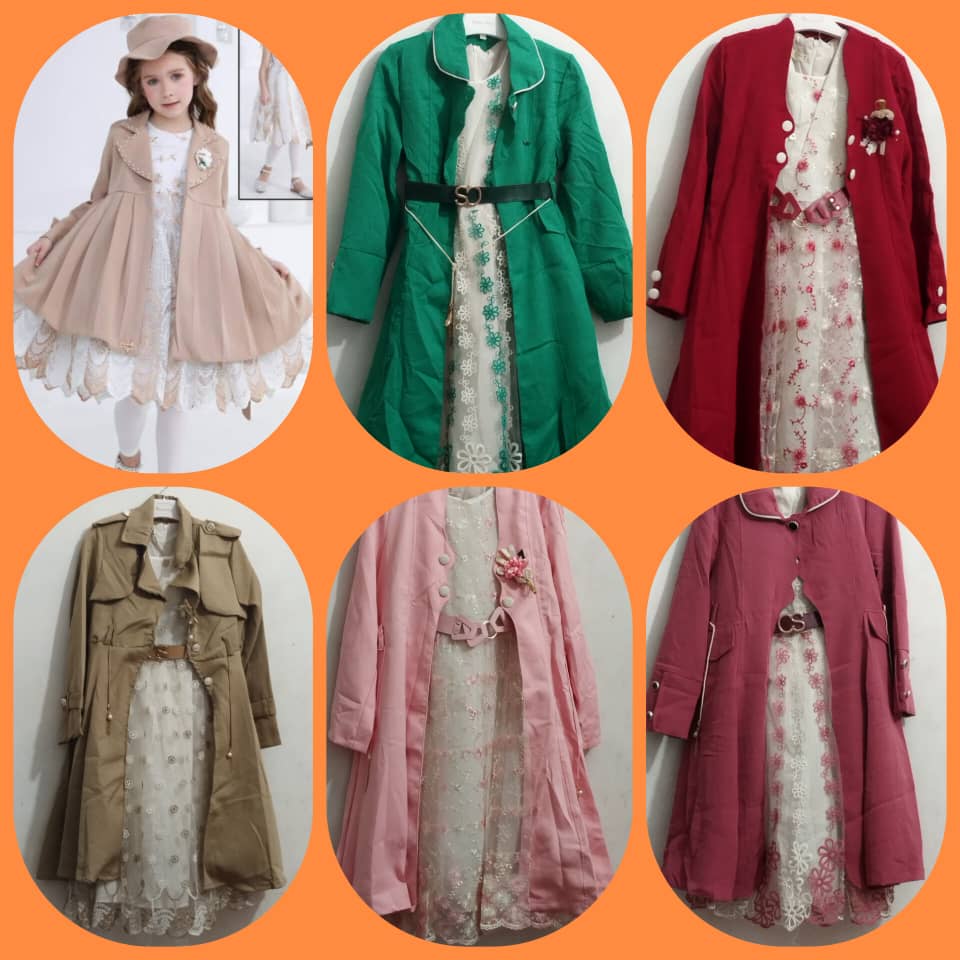 Ensembles Robes et Manteaux pour Filles - Dentelle et Broderies