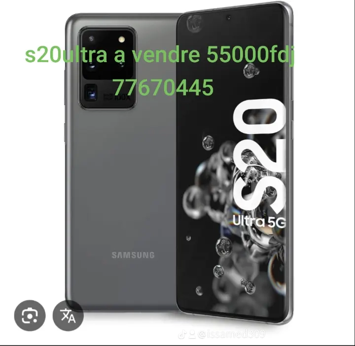 Samsung Galaxy S20 Ultra 1 semaine d\'utilisation, comme neuf