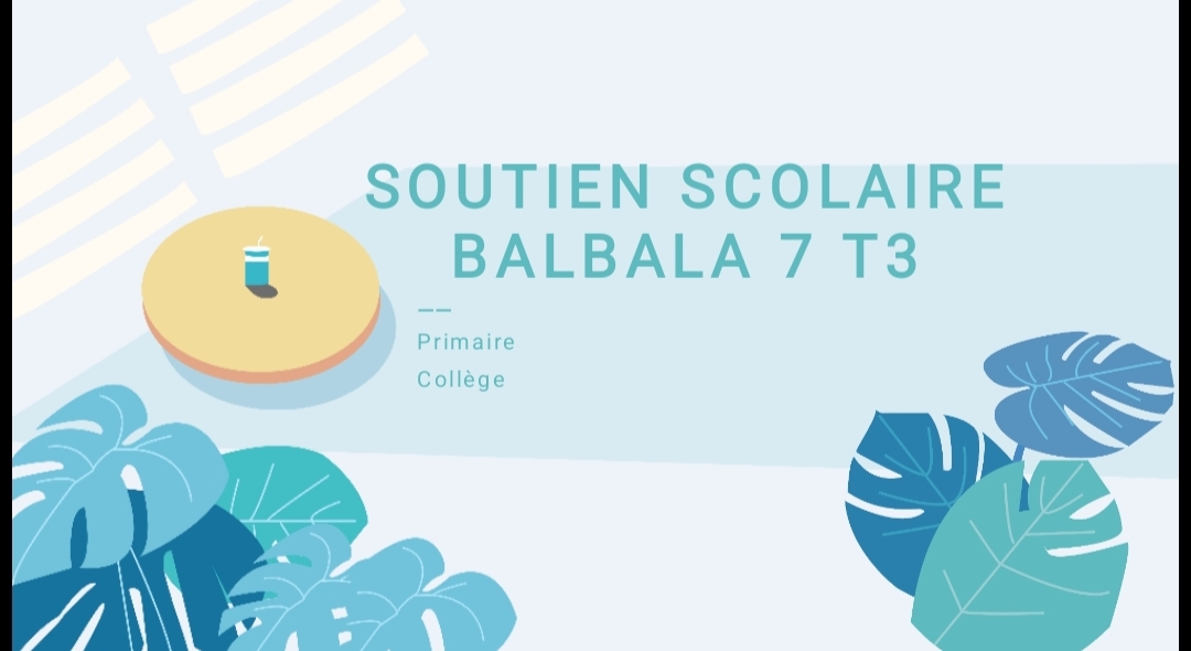Soutien scolaire pour élèves en difficulté à Balabala 7 T3
