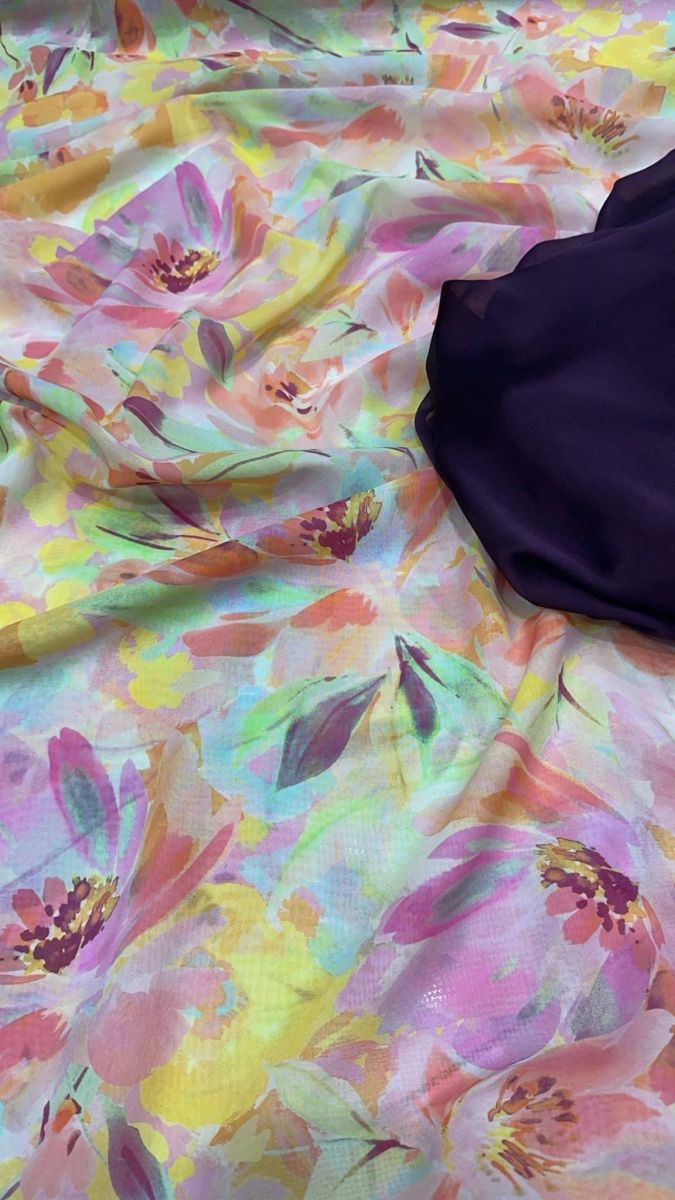 Tissus neufs multicolores, légers et fluide - Fabriqué en Espagne