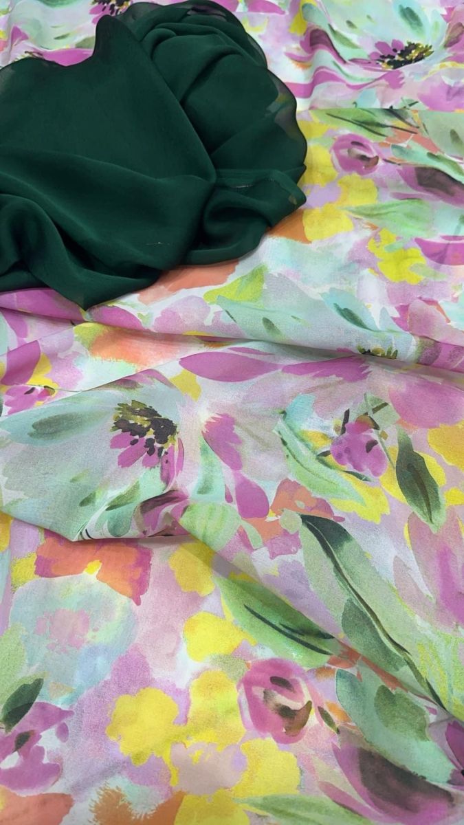 Tissus neufs multicolores, légers et fluide - Fabriqué en Espagne