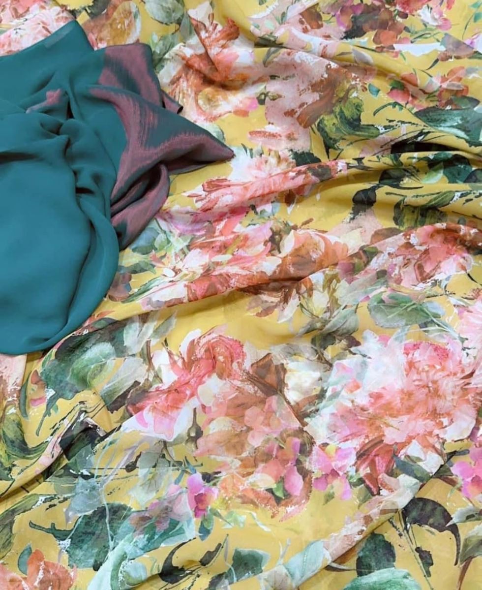 Tissus neufs multicolores, légers et fluide - Fabriqué en Espagne