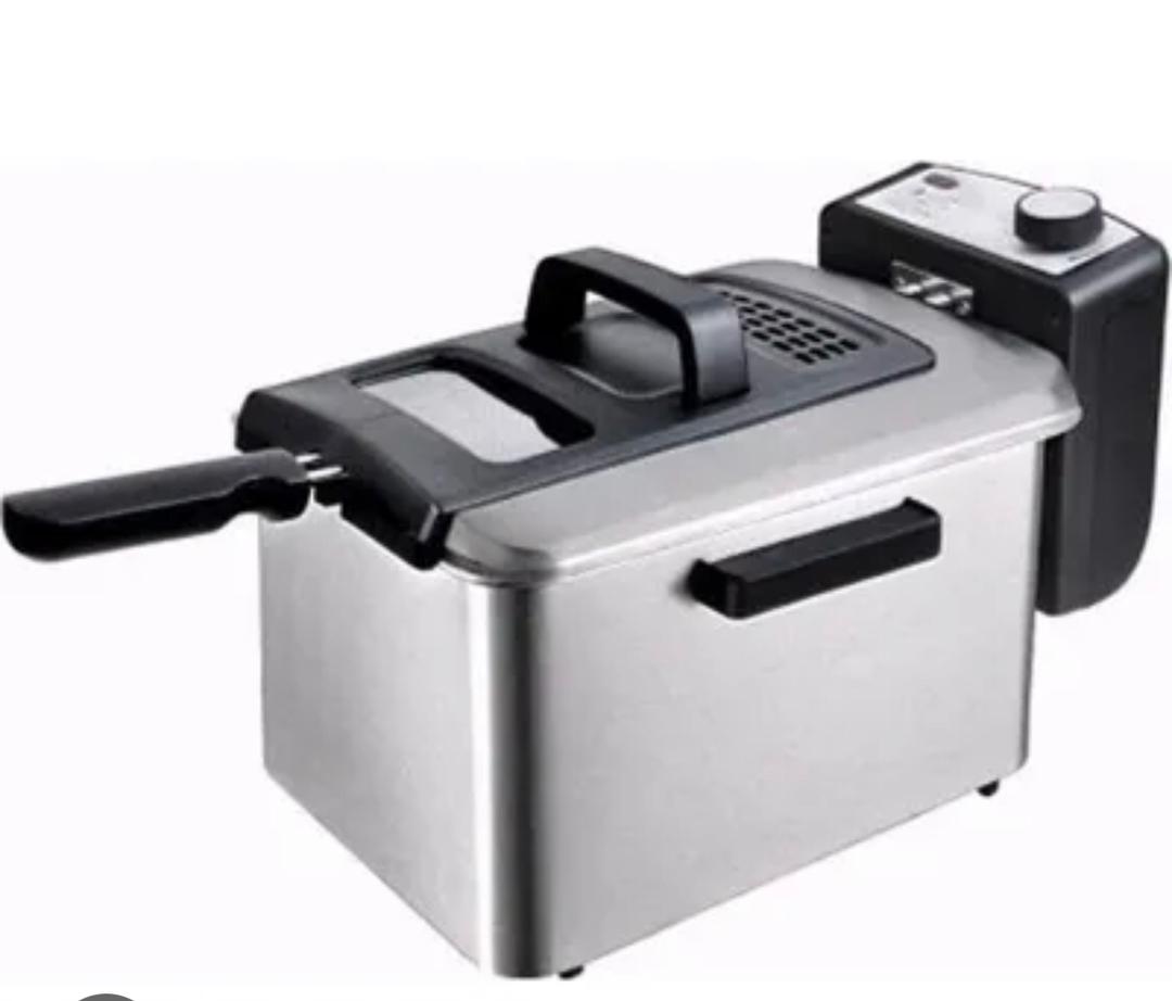 Friteuse électrique 4L avec couvercle à hublot et filtre