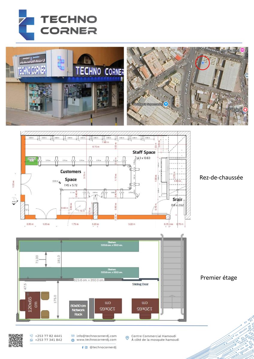 Boutique d\'électronique bien établie au cœur du centre-ville