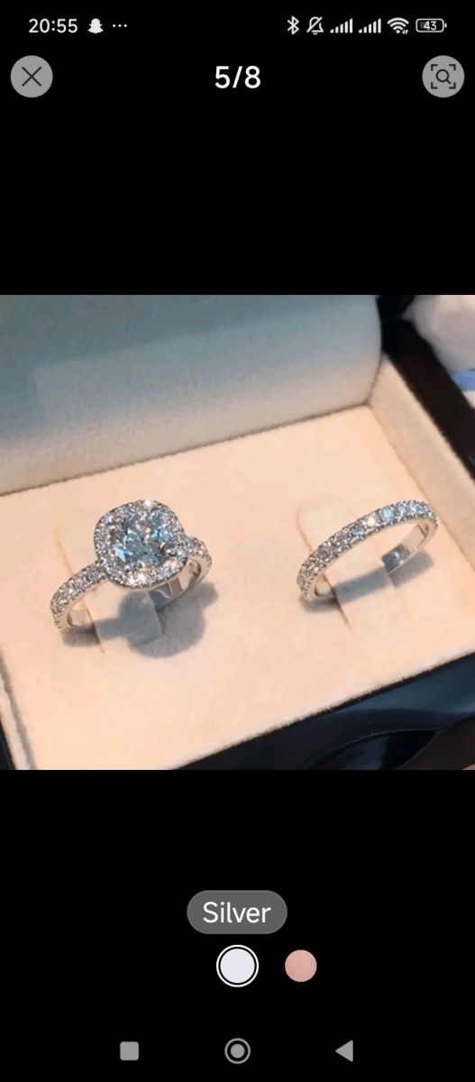 Bague en argent taille 8 disponible