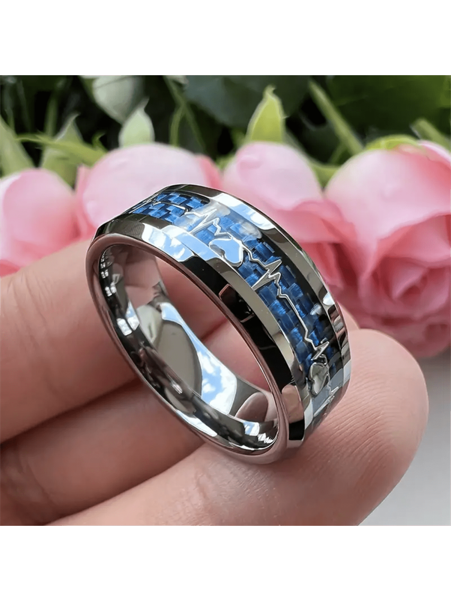 Bagues en acier inoxydable & fibre de carbone