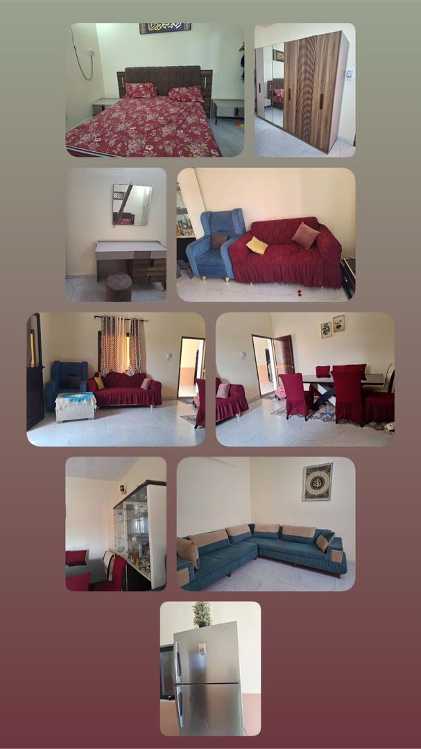 Chambre à coucher, Salon + living + table à manger, Salon forme L, Réfrigérateur