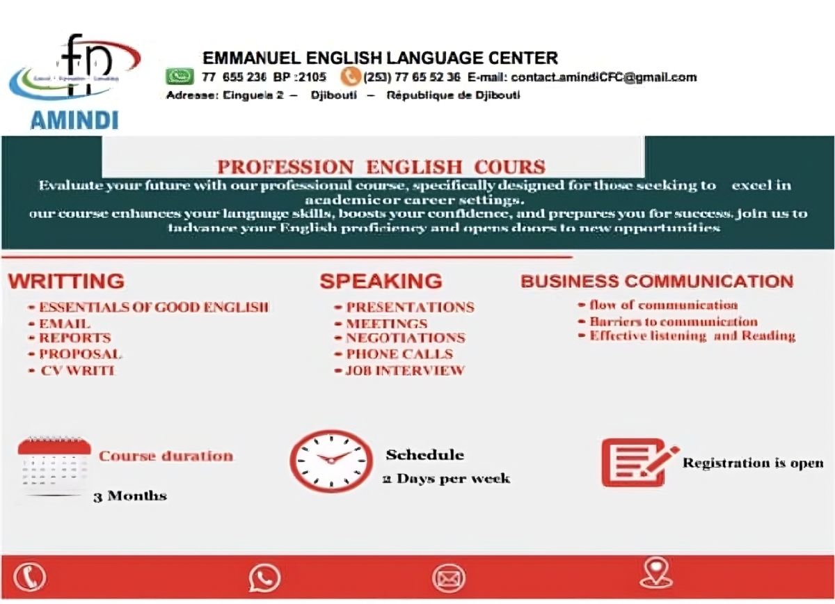 Cours d’anglais intensif à Emmanuel English Language Center