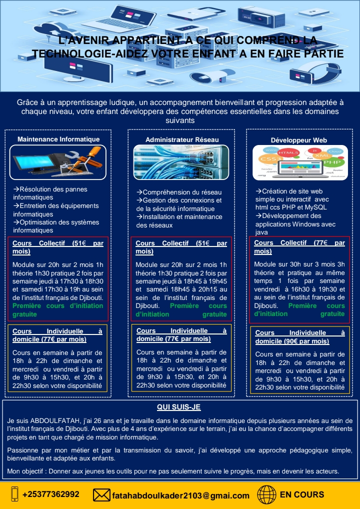 Cours de soutien en informatique de qualité