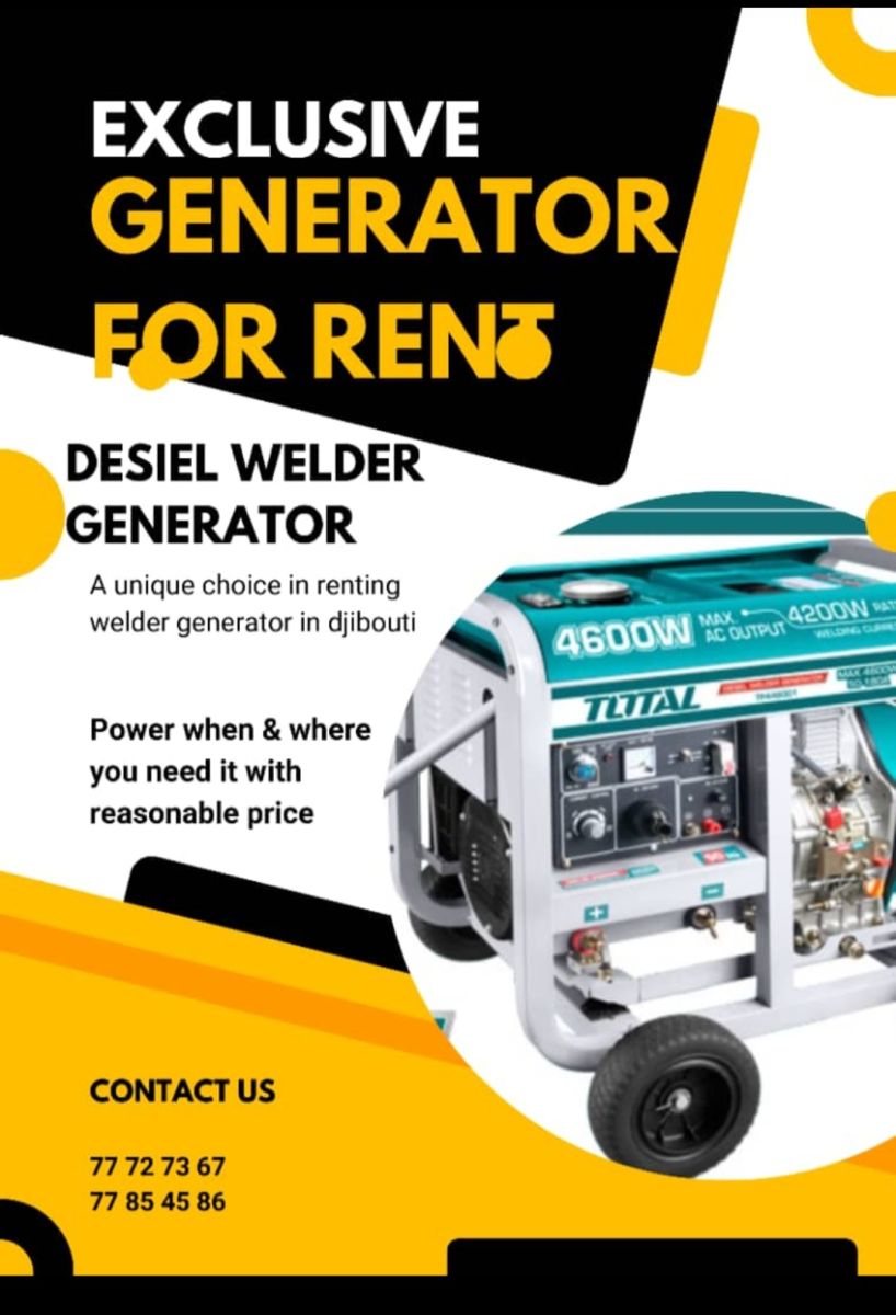 Location de groupe électrogène à souder diesel