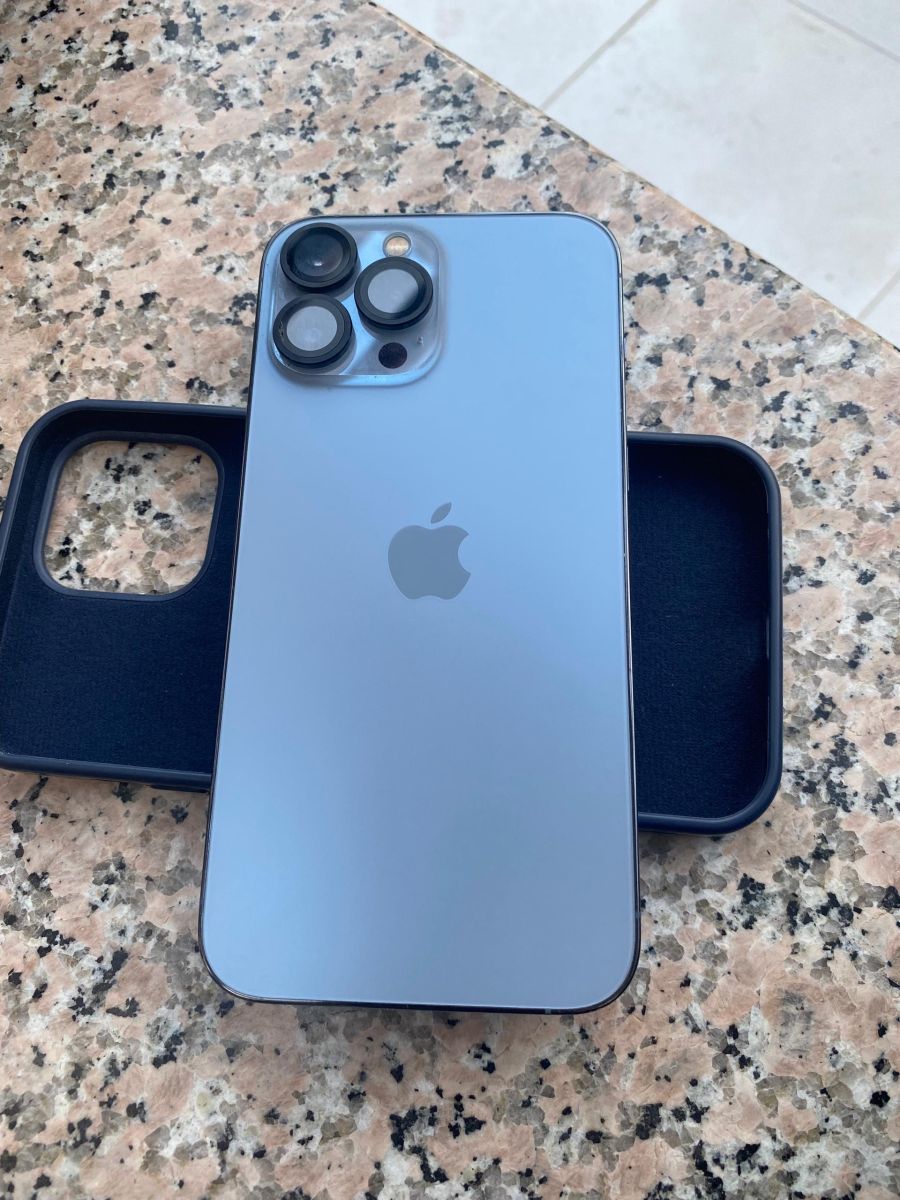 iPhone 13 Pro Max Bleu 128 Go + Coque