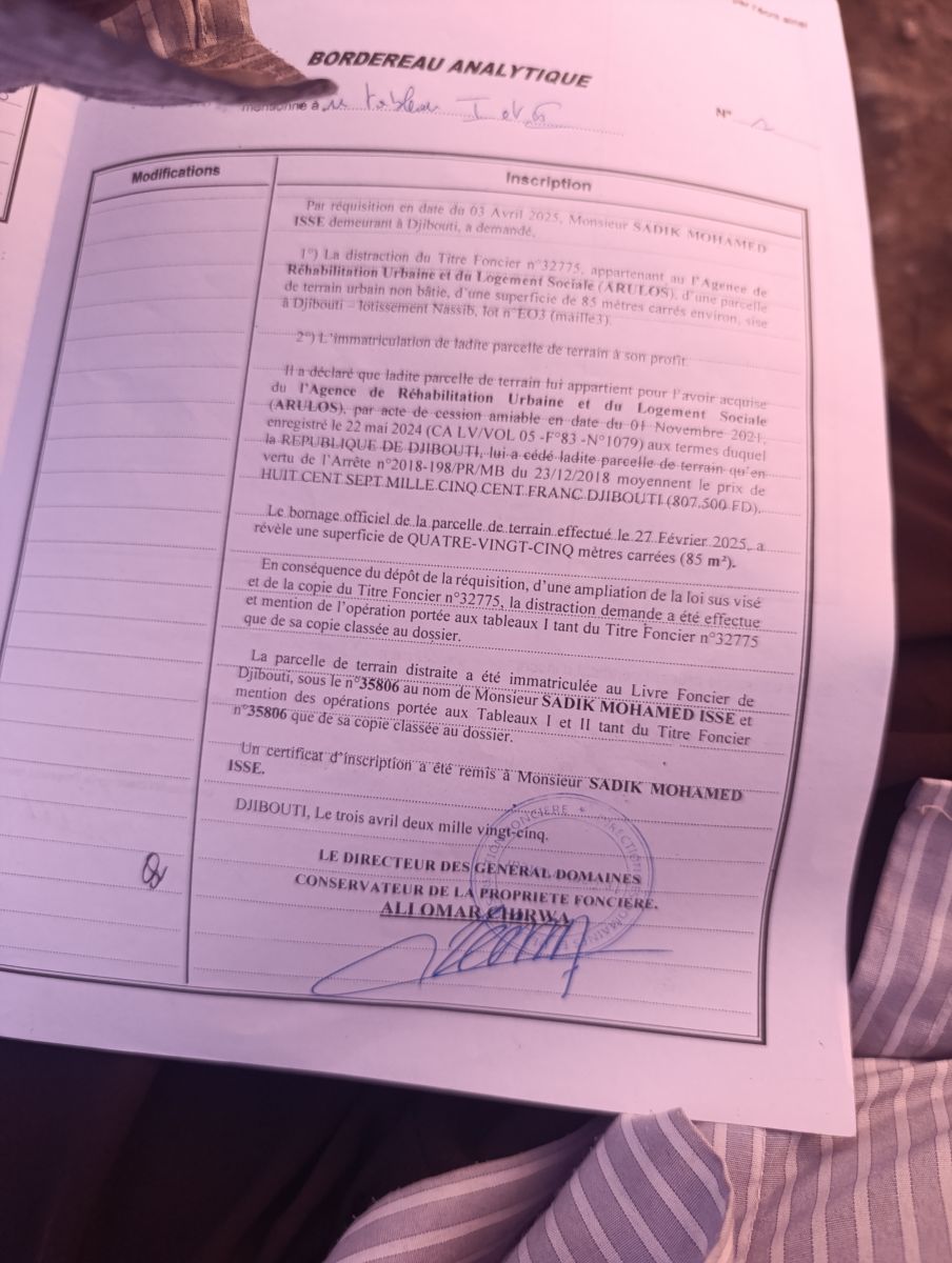 Terrain à vendre au Cité Nassib, 85m², documents complets