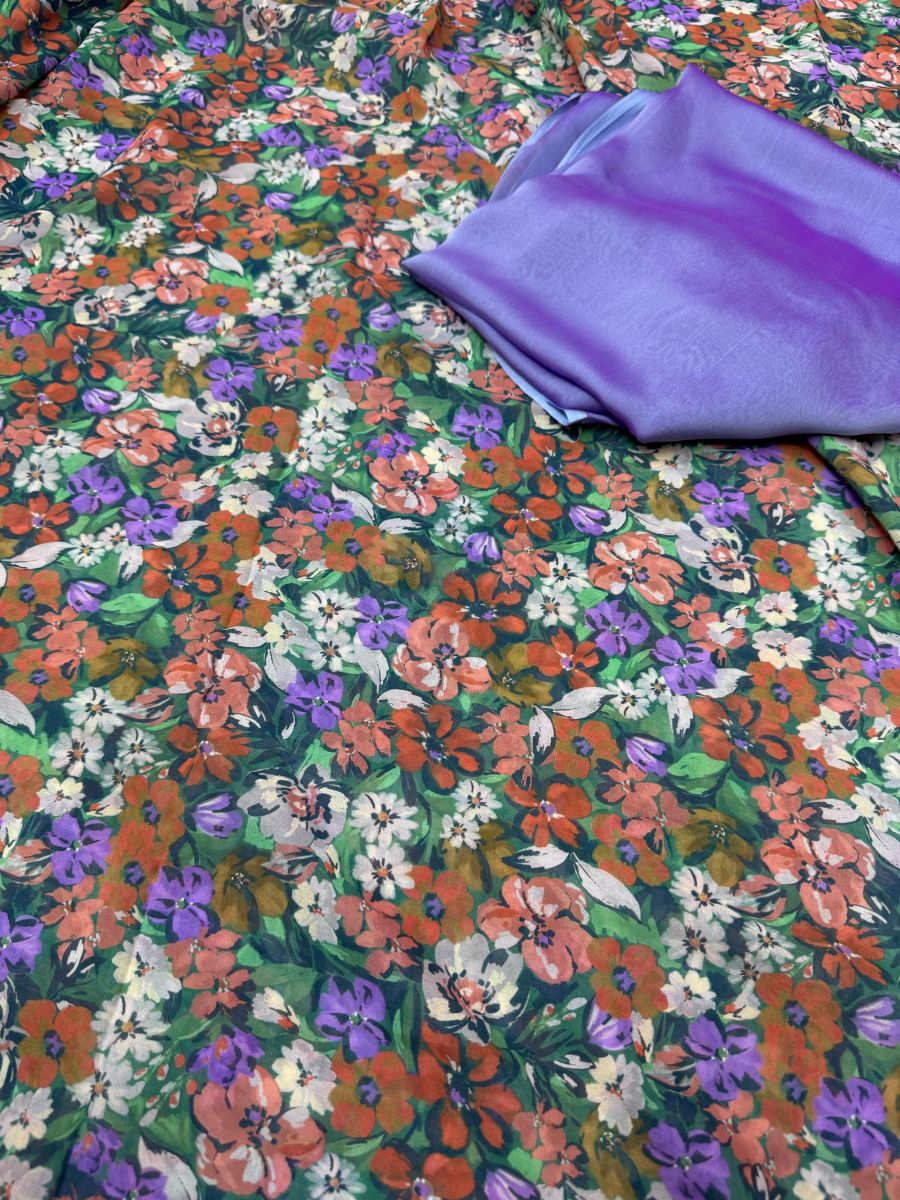 Tissus neufs multicolores, légers et fluide - Fabriqué en Espagne