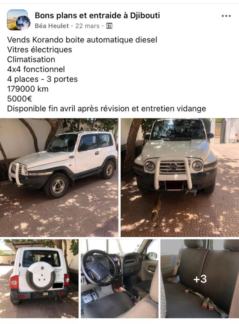 Mitsubishi Korando 4x4, Boîte Auto, Clim, 3 Portes, Bon État