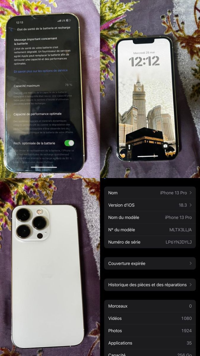 iPhone 13 Pro 256 Go en excellent état