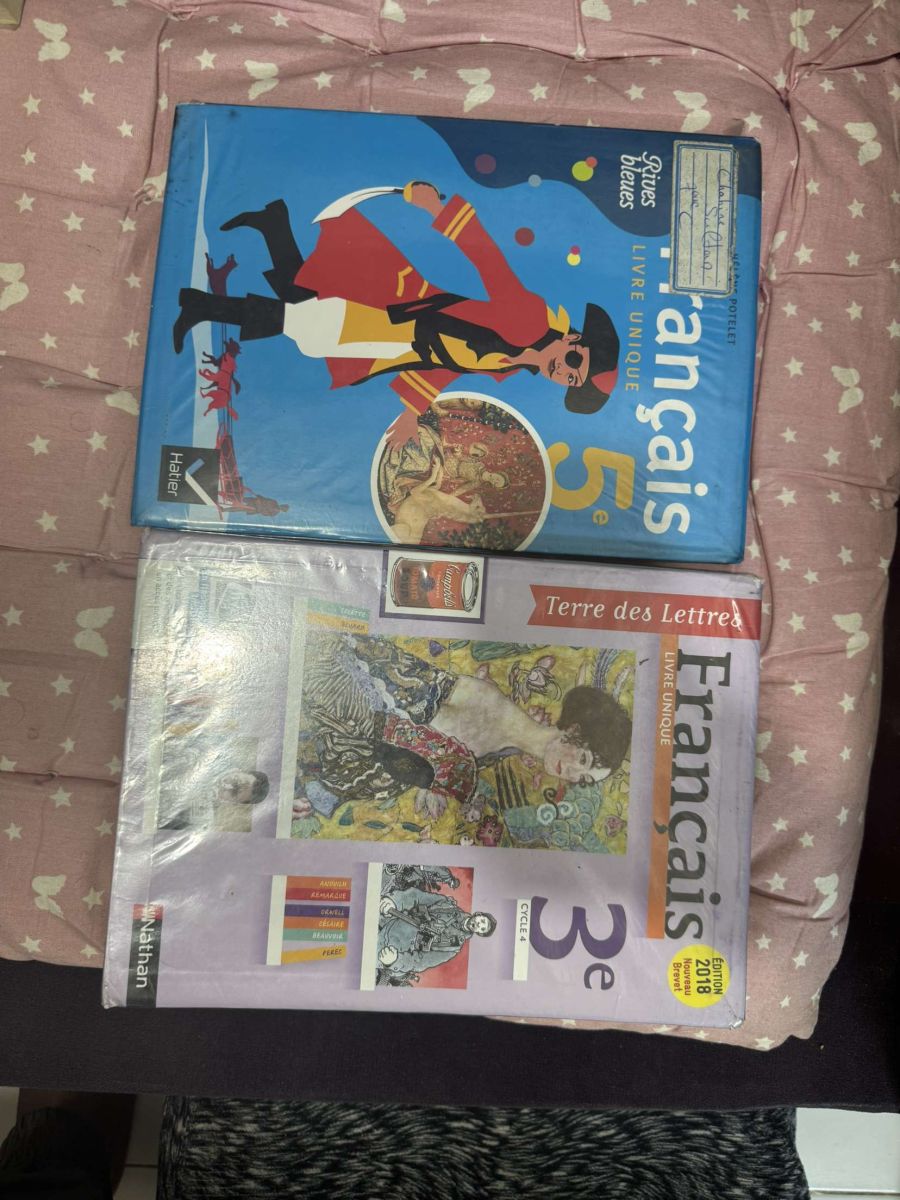 Livre de français en vente