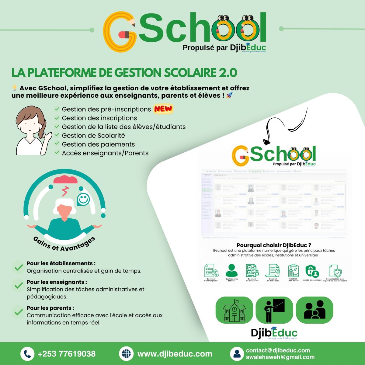 GSchool : Gérez les préinscriptions de la rentrée 100% digitalisée !