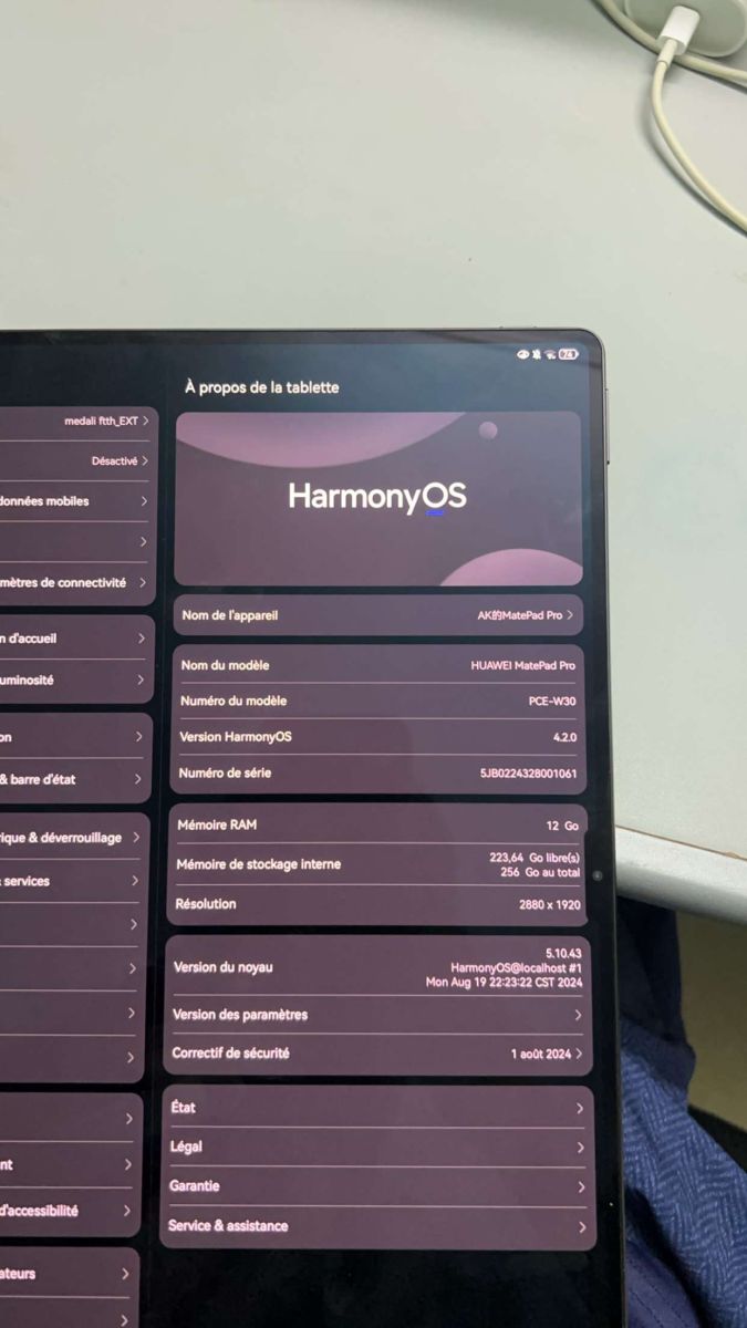 Tablette Huawei MatePad Pro 256GB 12GB RAM - Comme Neuf à vendre