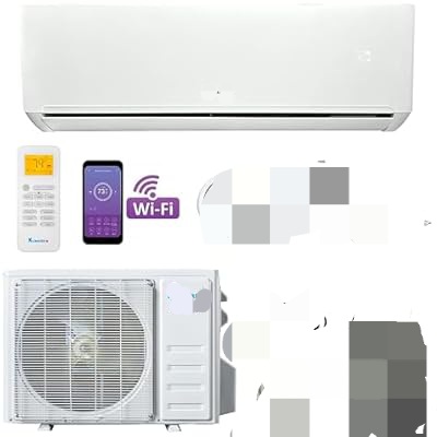 Climatiseur intelligent 2,5 CV pour 2 chambres, contrôlable avec téléphone