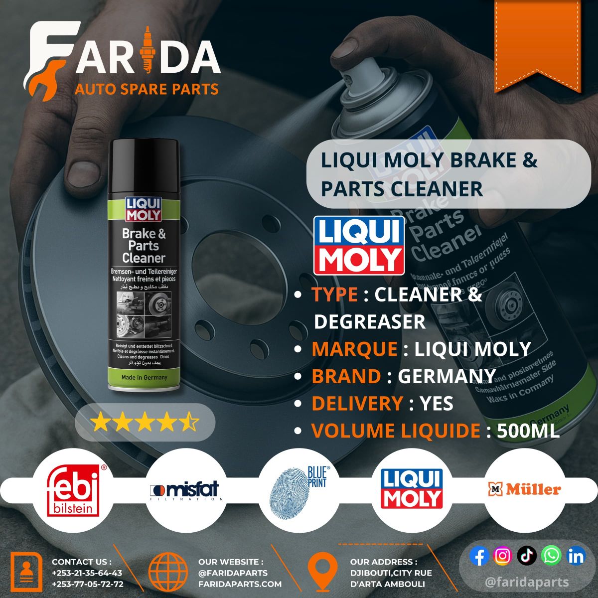 Nettoyant Freins & Pièces LIQUI MOLY