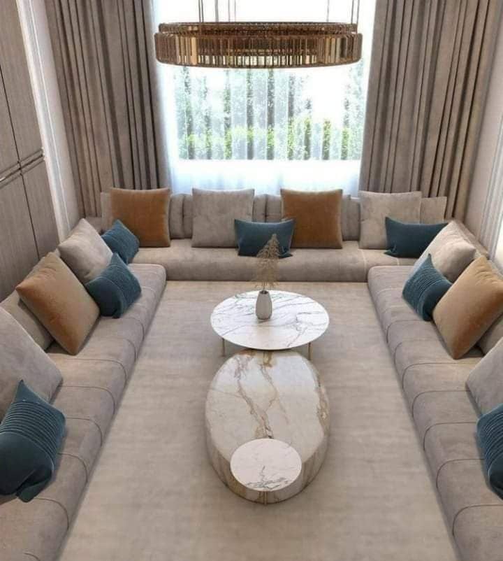 Salons traditionnels Qaaci sur-mesure plusieurs coloris et tissus au choix