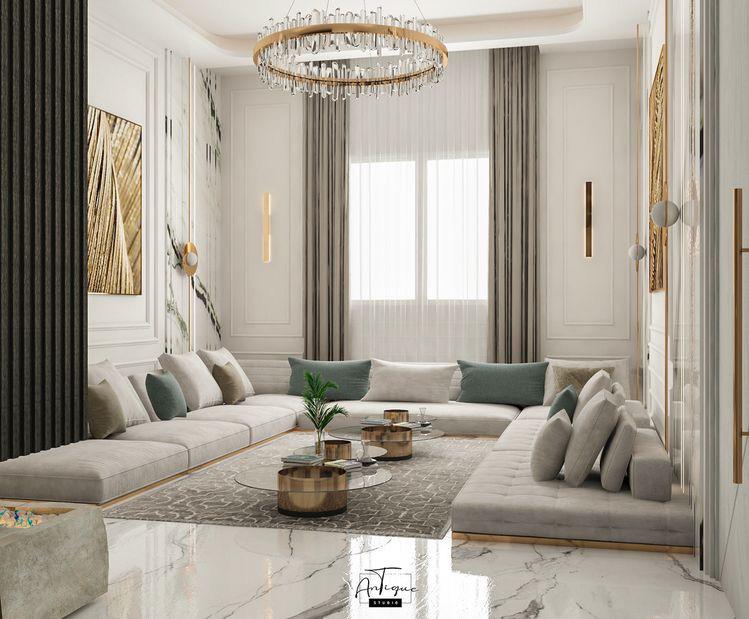 Salons traditionnels Qaaci sur-mesure plusieurs coloris et tissus au choix