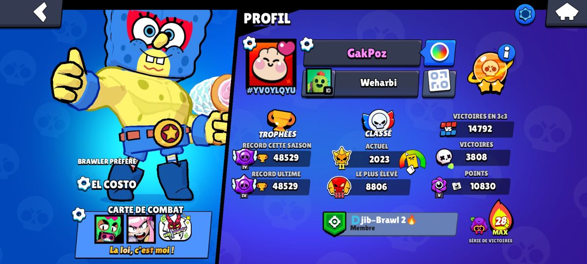 Compte Brawl Stars Ultra Rare avec 200+ Skins et 2019 Record