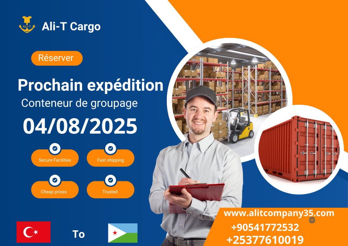 Container de rentrée scolaire - Turquie à Djibouti