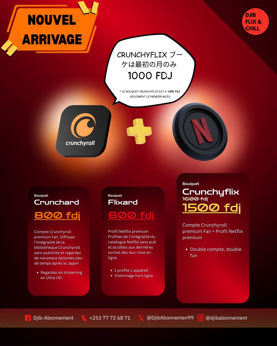 Crunchyflix = Netflix + Crunchyroll