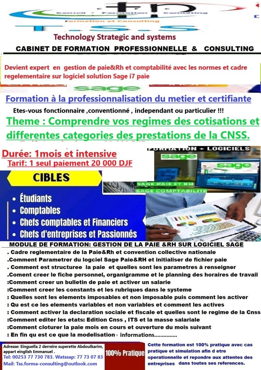Formation certifiante en gestion de la paie et des ressources humaines avec Sage i7