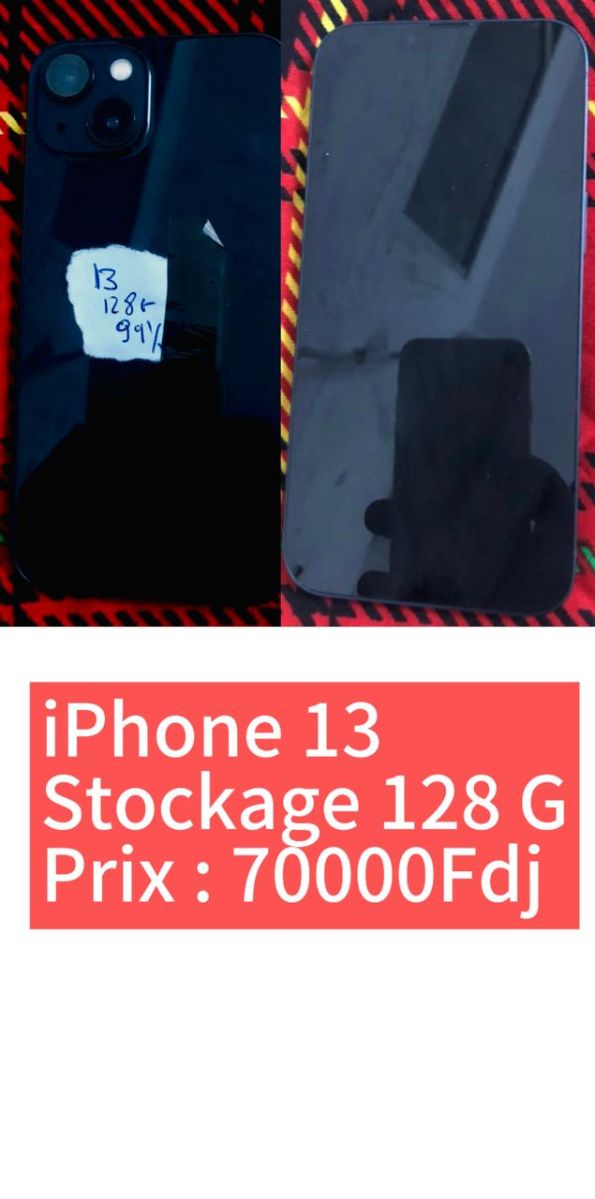 iPhone 13, 128 Go, débloqué, état impeccable